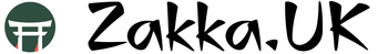 Zakka.UK shop logo with a Japanese torii gate design and modern calligraphy font